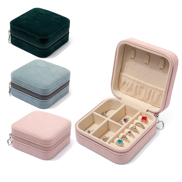 1 Piece Quantity Elegant Solid Color Pu Leather Jewelry Boxes