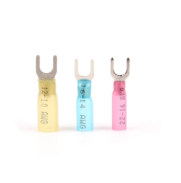 彩色热缩管 绝缘阻燃套管 叉型U型绝缘端子 冷压端子