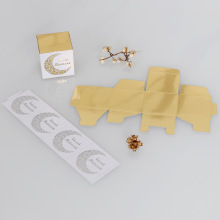 跨境代发激光窗花喜糖盒生日祝福礼盒镂空盒套月亮雕花糖果盒批发