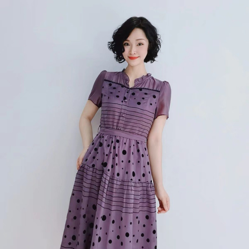Summer fashionable velvet dress