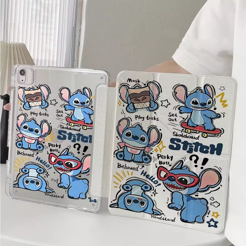 Skateboard Stitch Suitable for Ipad11 Protective Case 2025 Pro11 Anti-Bend Air7/6 with Pen Slot Y Type 70% off