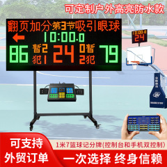 バスケットボール試合用電子スコアボード 壁掛け式タイマー・スコアキーパー サッカー用電子タイマー・スコアボード インテリジェント制御