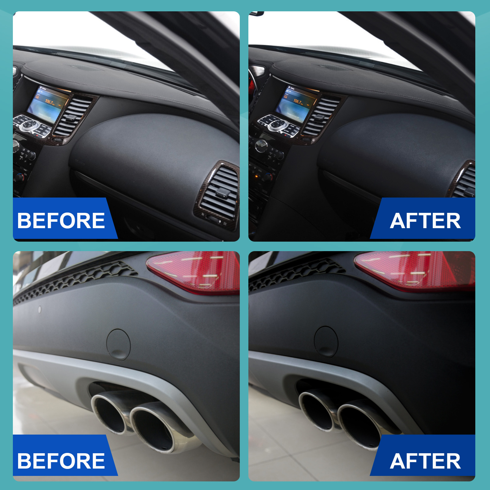 Ouhoe Car Plastic Renovator Care Cleaning Interior Dustproof Polishing Plastic Whitening Maintenance Dashboard