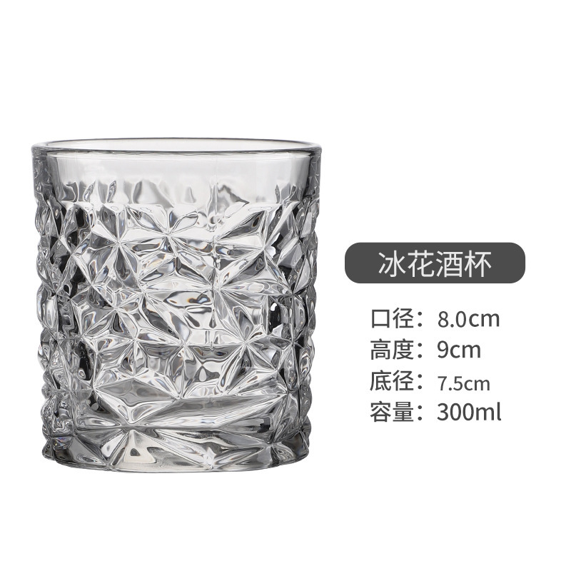 Vidrio de cristal creativo de cóctel de whisky conjunto de tazas de vino clásico tumbler bar cerveza