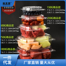 塑料一次性透明果切水果盒子食品盒糕点蛋糕打包盒长方形有盖