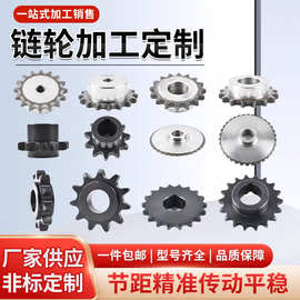 非标定制齿轮厂家直销工业传动齿轮来图加工45#钢双排链轮现货