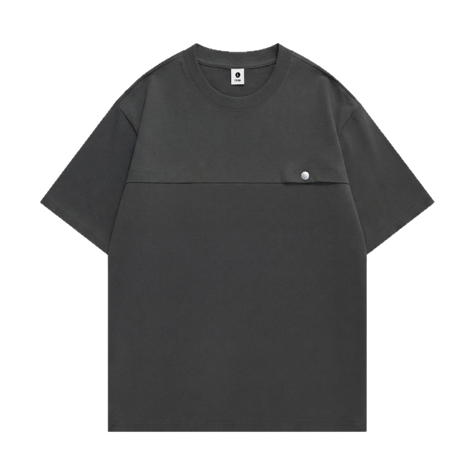Camiseta de manga corta de marca de moda transfronteriza, camiseta de cuello redondo suelta para hombres, simple y casual de media manga, camiseta de estilo relajado para hombres.