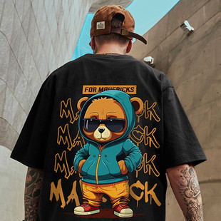 2023oversize��ʽ�����������b��a����С�ܶ���T������ɫ������