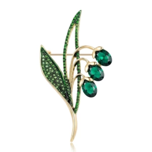 Fashionable and Luxurious Alloy Enamel Wind Chime Flower Brooch for Women's Clothing Accessories, Versatile, Direct from Manufacturer: BR6046
