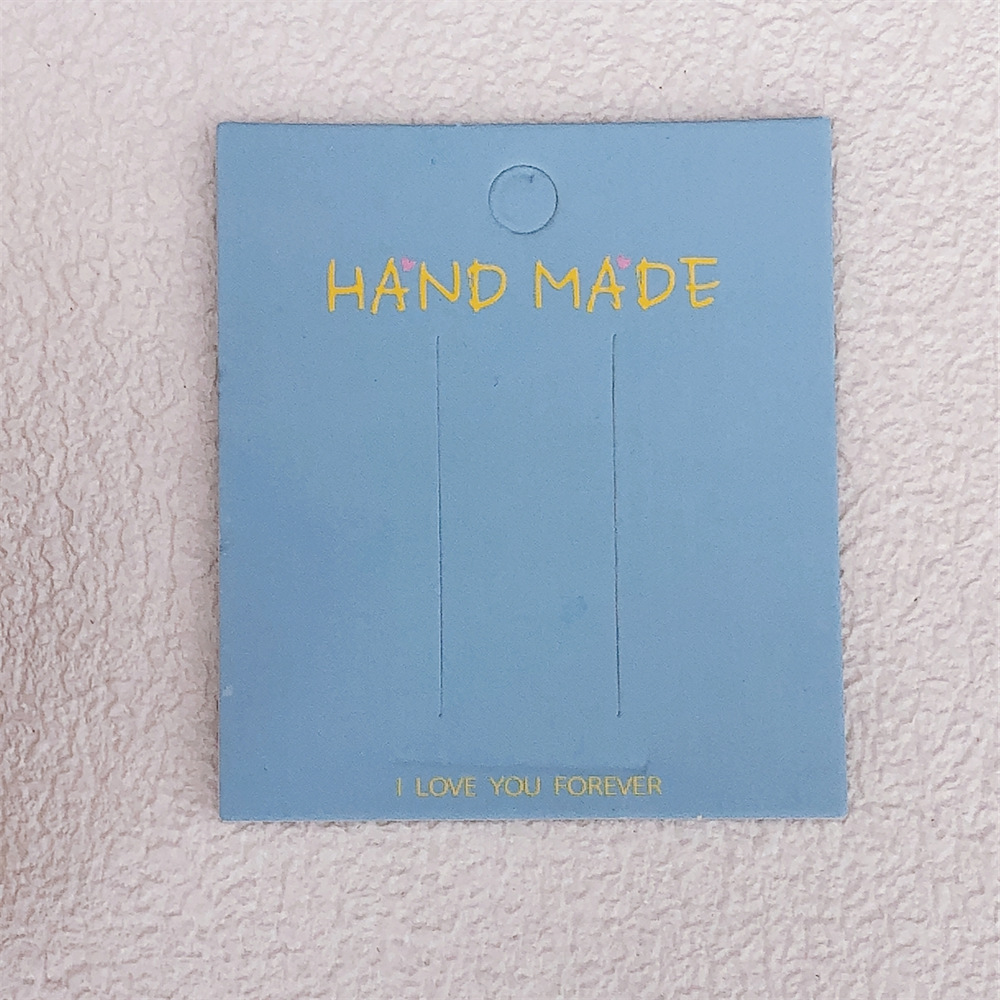 7 * 8 cm HAND MADE colorido cuadrado papel de cabello ~ adultos niños clip de cabello embalaje accesorios de placa de suspensión