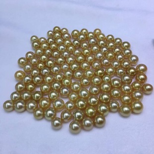 Natural Seawater Philippine Thick Gold Beads Are Perfectly Round, Bright and Flawless, Basically Flawless, but Some Are Extremely Slightly Flawed
