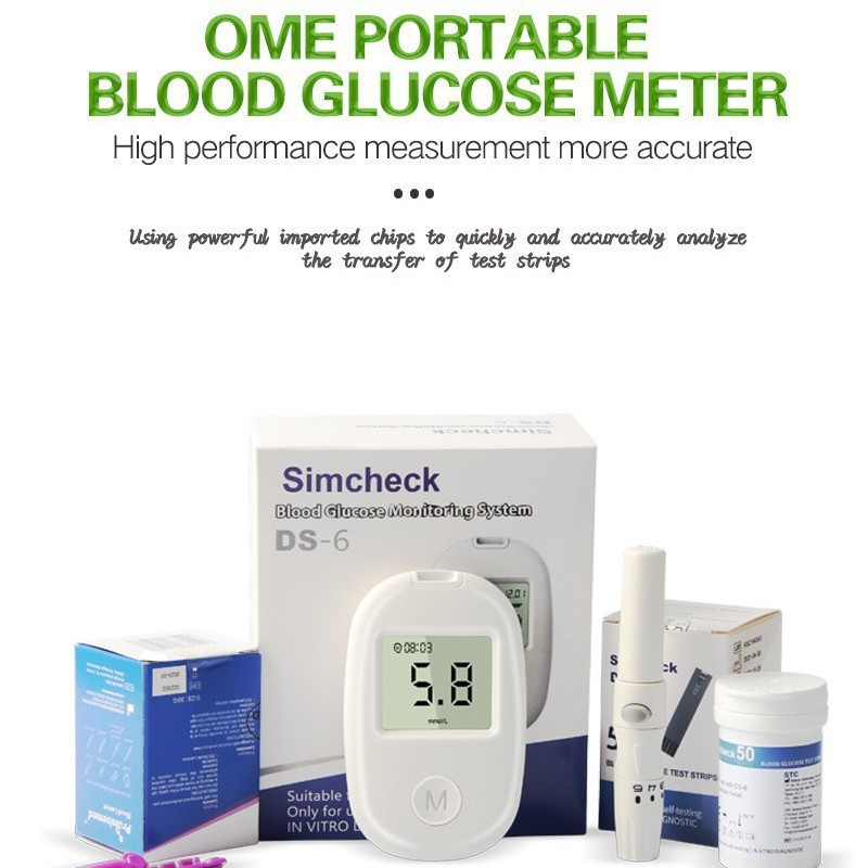 Medidor de glucosa en sangre de comercio exterior, analizador de sangre de mediana edad, farmacia, medidor de glucosa en sangre, máquina de glucosa en sangre doméstica, OEM