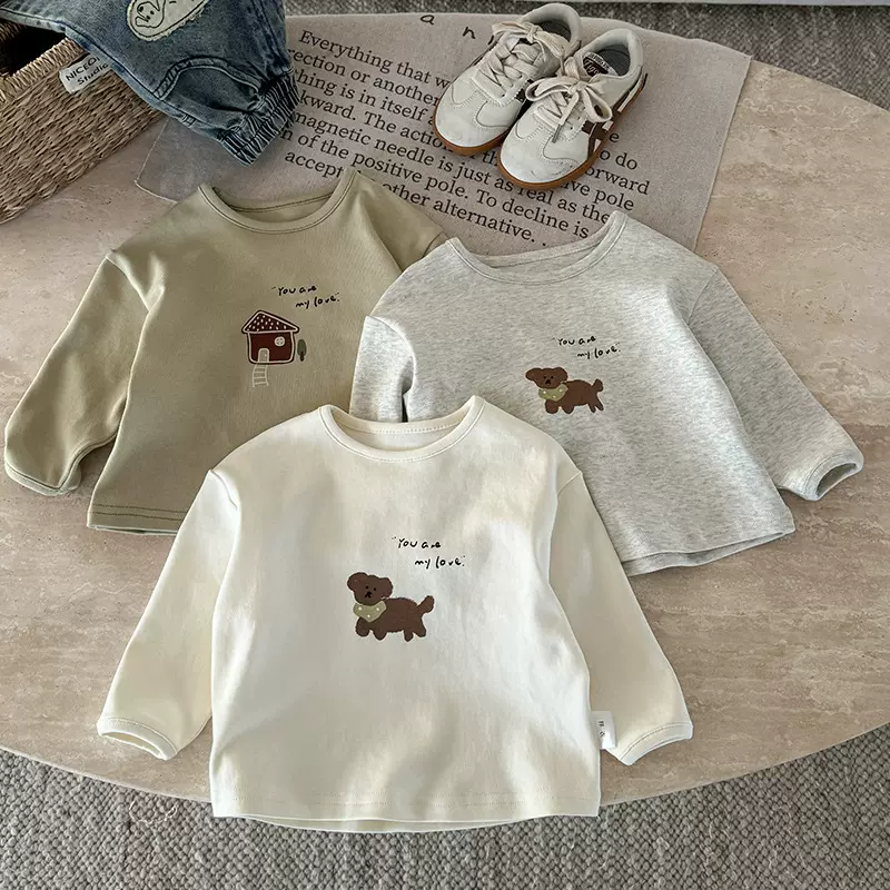 宝宝长袖T恤秋季新款卡通上衣婴幼儿男女秋装小童打底衫外出服a类