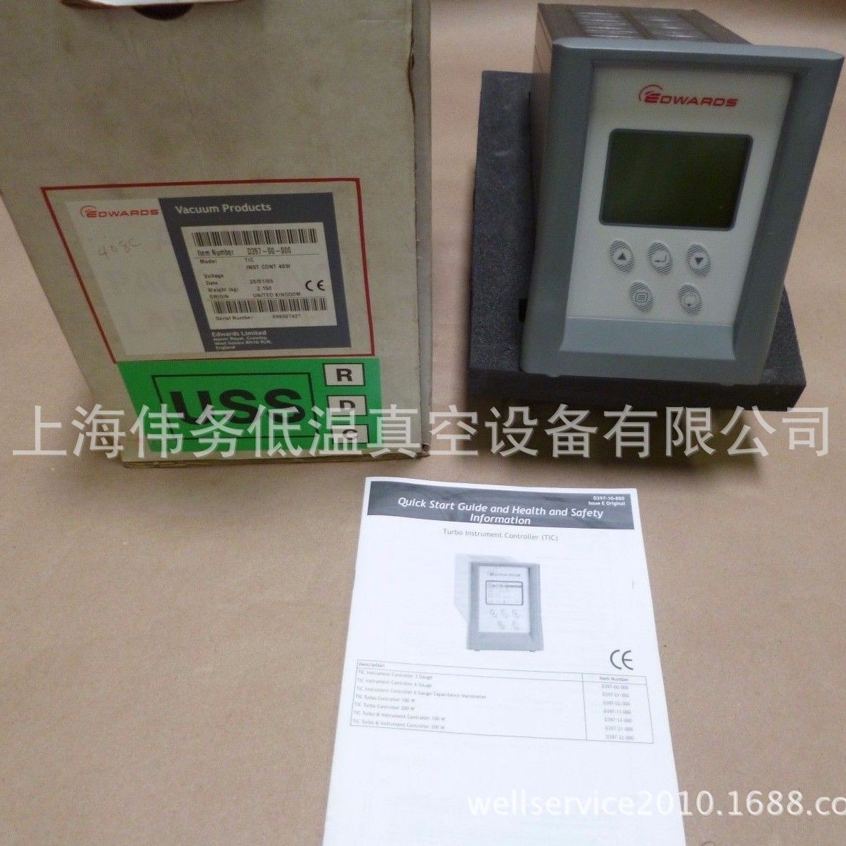Edwards D39700000 TIC Instrument Controller 3 Gauge Sensor
