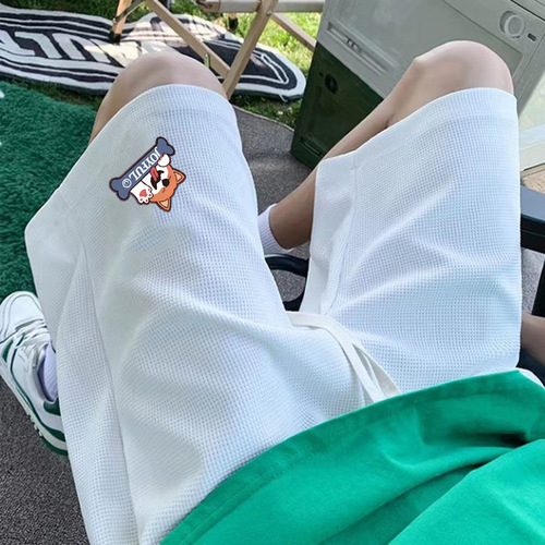 Men's Summer Ice Silk Thin Short Basketball Sport Long Pants Trend Brand Loose Outerwear Casual Five-Finger Pants