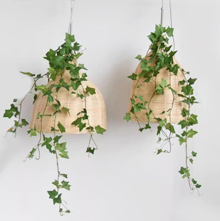Artificial Ivy Sweet Potato Leaf Begonia Vine Wedding Plant Wall Home Decor Green Plant Leaves Wall Hanging