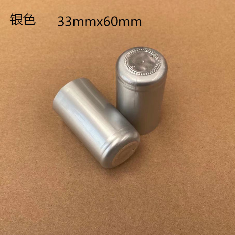 PVC tapa de plástico botella de vino rojo película de sellado cable de tracción fácil película Termocontraíble botella de vino de vidrio película de encogimiento en stock al por mayor