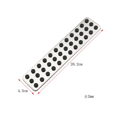 Dekorativ pedal başlıqları rest area non-perforated metal