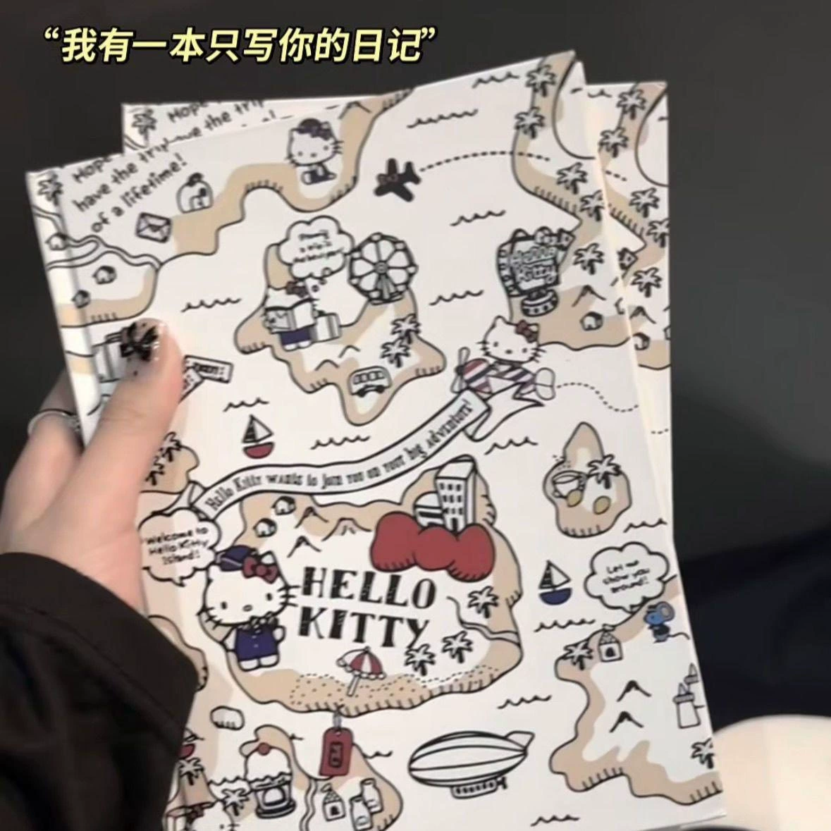 Hello kitty, high quality cute laptop, polyurethane notebook, increased thickness