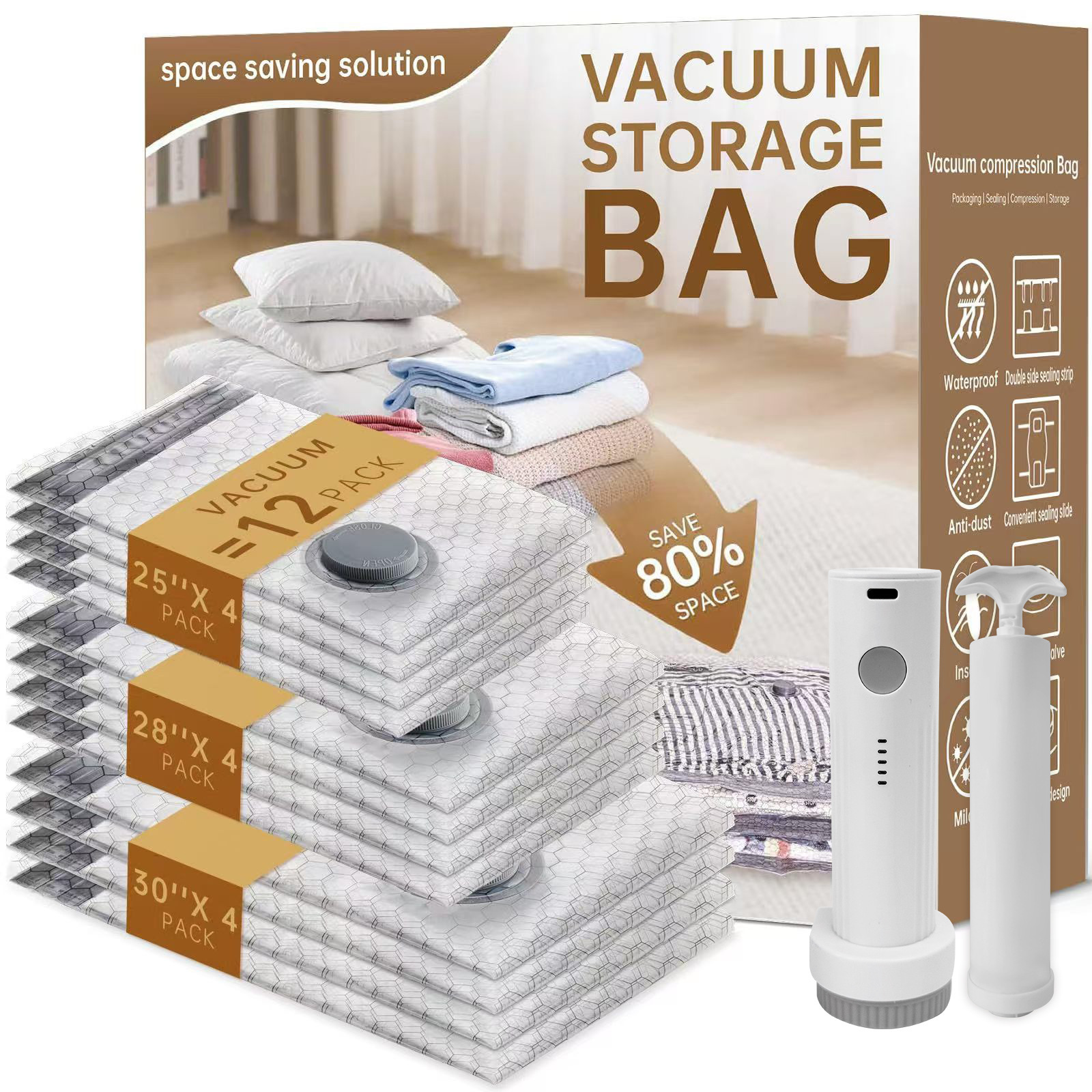 Bolsas de compresión al vacío transfronterizas bolsas de viaje bolsas de almacenamiento engrosadas ropa colcha chaqueta maleta especial