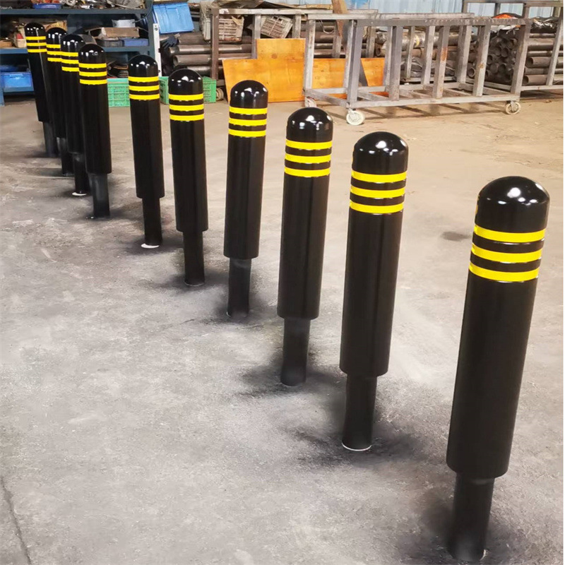 工厂供应止车柱钢管成型烤漆防撞止车柱人行道路口防护路桩