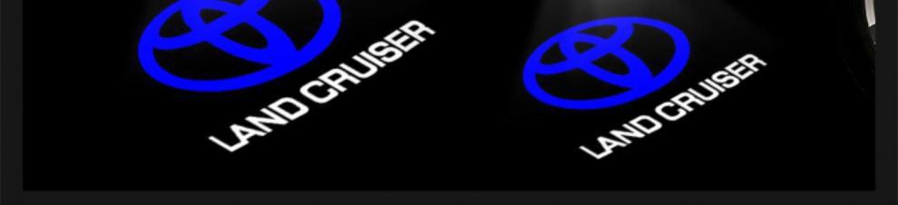 Suitable for 09-21 Toyota Cruiser Welcome Light Prado/Overbearing Car Door Modified Decorative Laser Projector Light