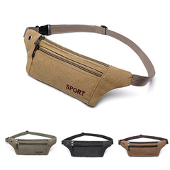 2022新款腰包 時尚運動戶外帆布斜挎包地攤收銀包斜挎批發胸包
