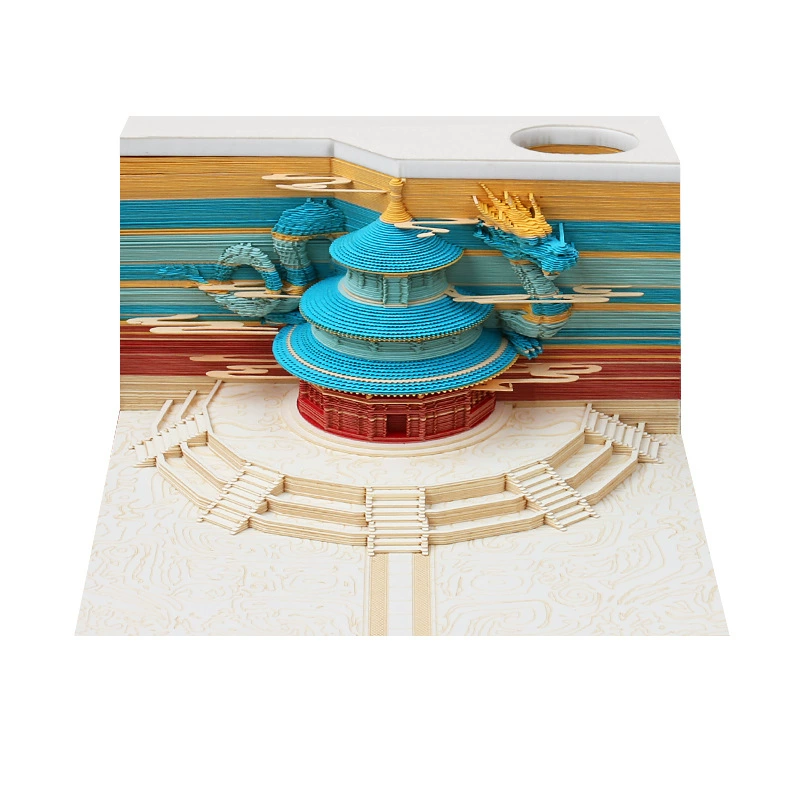 3D Castle Desk Calendar, Custom Creative Gift, 2026 Weekly Options with Lighted Covers