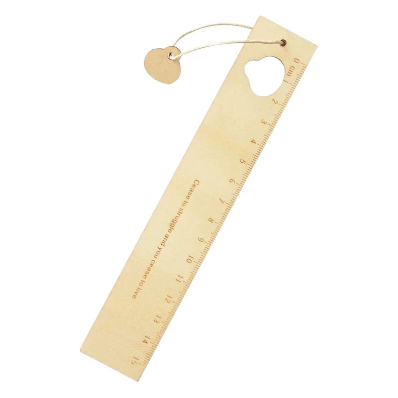 Пятно деревянная мультяшная линейка обучения винтажные учебные пособия обучения канцелярские принадлежности 15 см деревянная линейка подвески