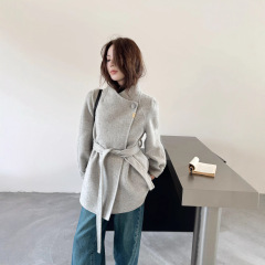 双面羊毛大衣女2025秋冬新款高级感气质中长款小个子羊绒呢子外套