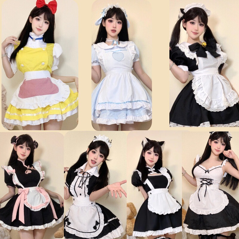 New Maid Cos Sexy Underwear Cute Cute Cat Lolita Lolita Daily Maid Uniform dress