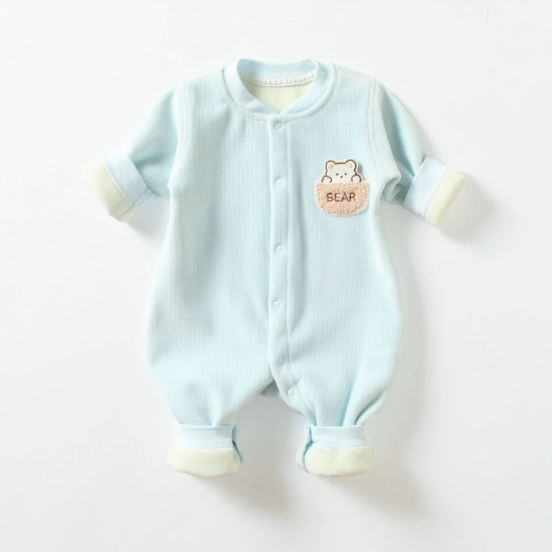 Детский теплый пуховик, удобный милый bodysuit для выхода