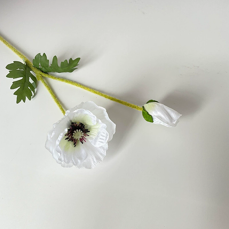 Один цветочек poppy poppy ins стиль высококлассная нежная искусственная цветочная композиция для гостиной