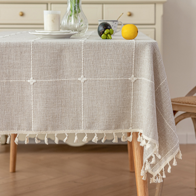 Transfronterizo gran tela tela tela tela de mesa impermeable a prueba de polvo desgaste mesa de mesa rectangular mesa de té una sola mesa de mesa de mesa de mesa de mesa