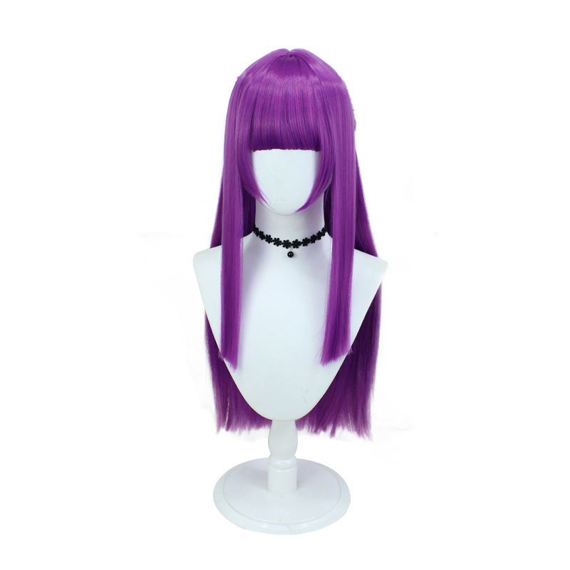 新しい葬儀のフリリアンフェレン cos ウィッグ模擬頭皮トップロングヘア偽毛ヘッドギア卸売|undefined