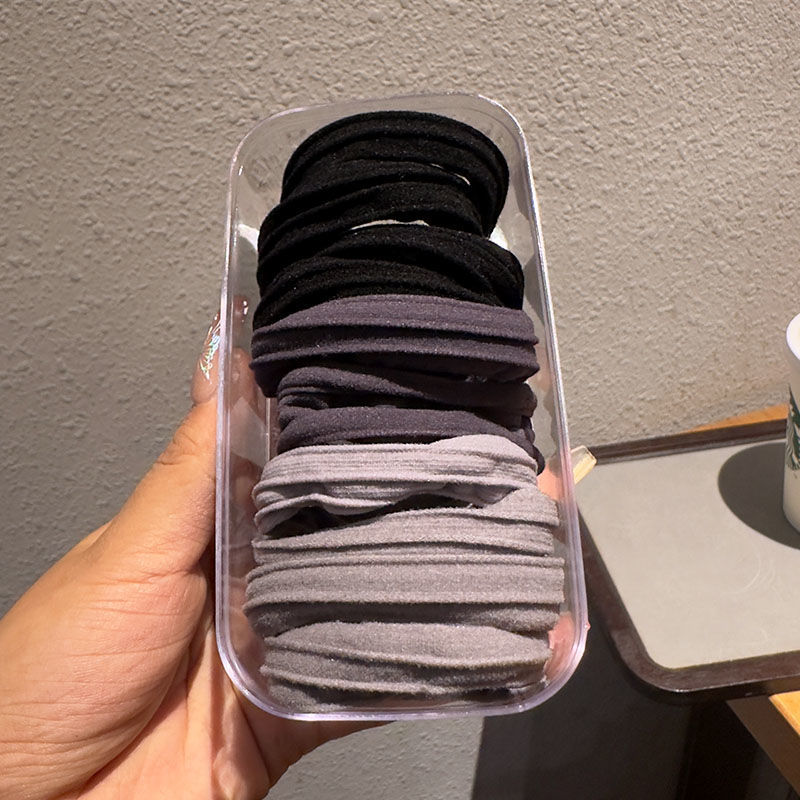 Otoño y invierno 2024 nuevo cabello de alta calidad cuerdas elásticas de cabello cuerdas de cola de caballo de alta altura elásticas anillo de cabello duradero