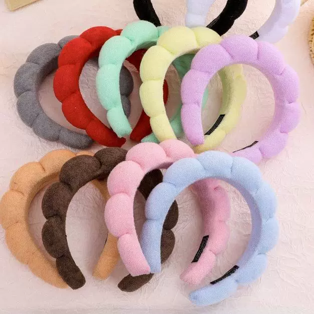 Повязка для лица с высокой короной из ткани-полотенца, простая, для путешествий, набор из трех предметов для женщин, Amazon Care