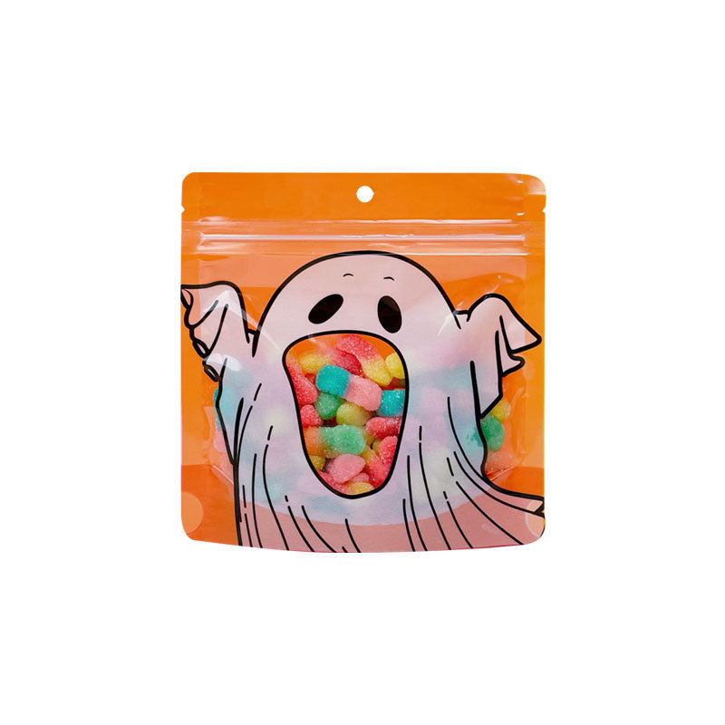 新しいハロウィーンギフト包装自立袋スナッククッキーキャンディー袋小さなカード食品級シール分注袋|undefined