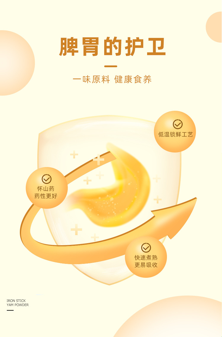 Freeze Dried Iron Stick Yam Slices Wenxian Huai Shan Yao 250g Jar specifications