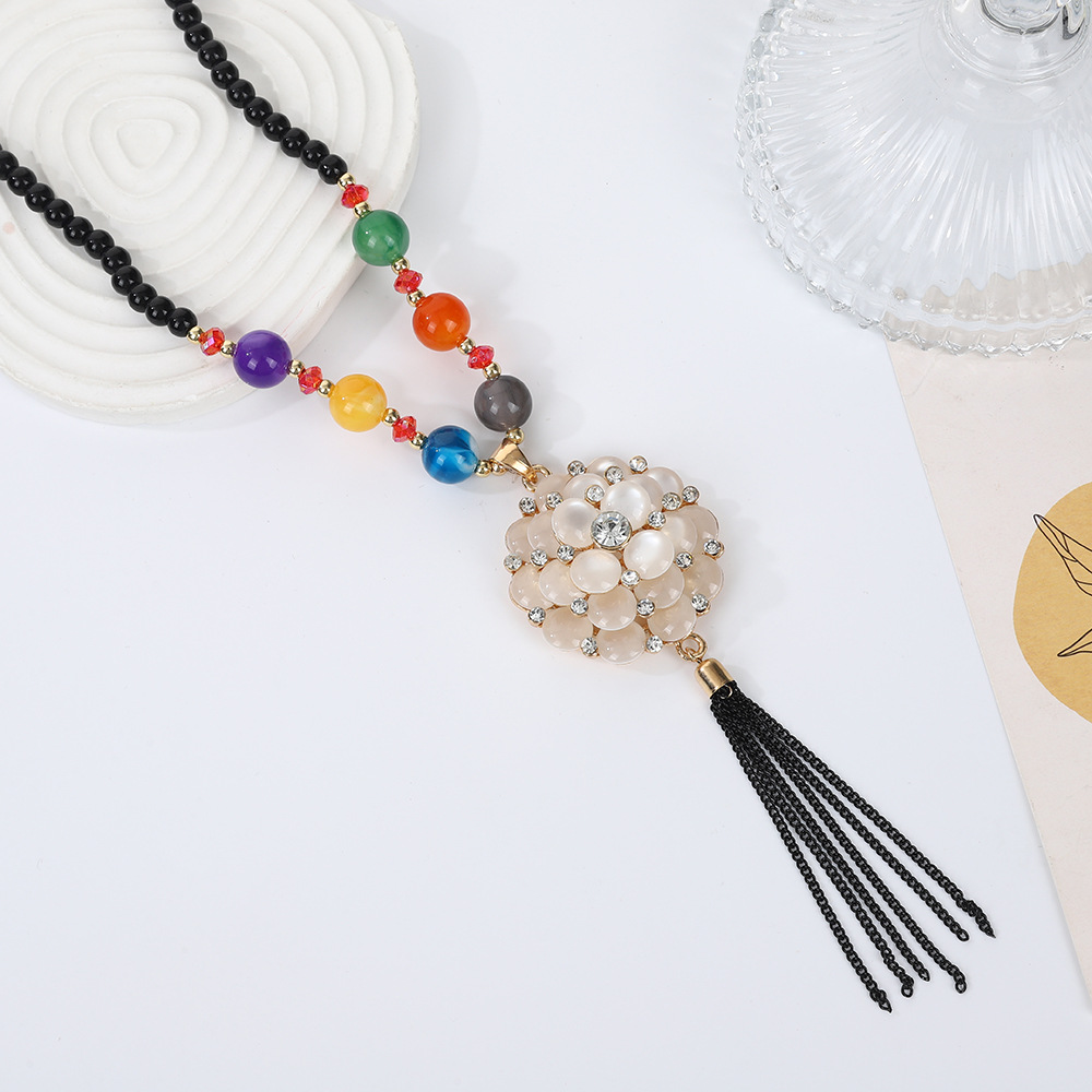 Accesorios de zorro Cadena de suéter de alta calidad collar largo de perlas para mujer nuevo collar de moda de otoño e invierno japonés y coreano