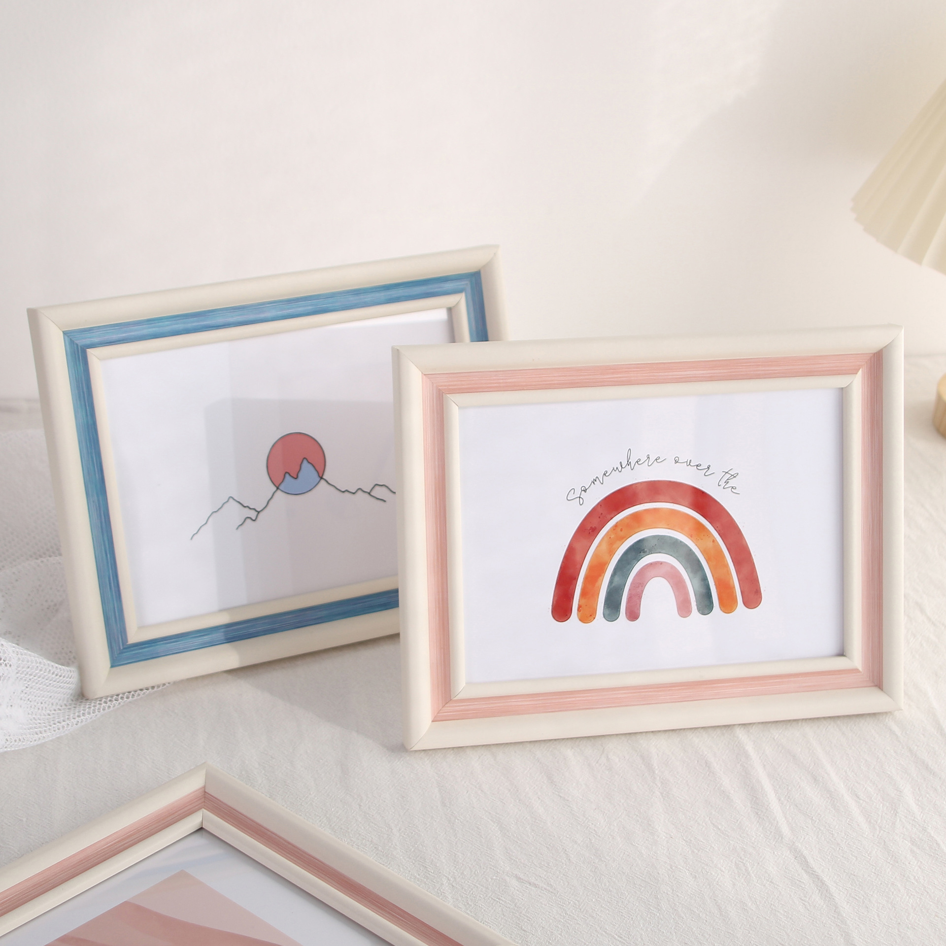 Simple and fresh photo frame setting table 567810 inch photo frame decoration creative a4 wall hanging photo frame personalized photo studio photo album Frame