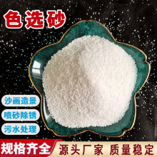 高白精致色选沙白沙子纯白石英砂水处理过滤器鱼缸造景石英沙