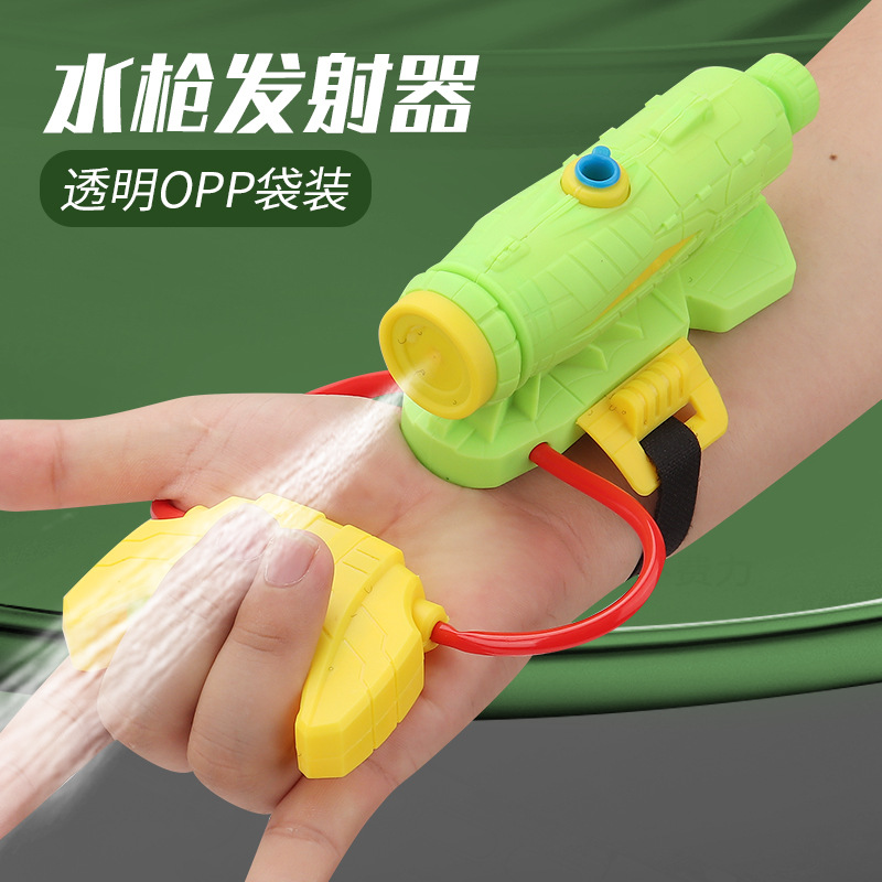 Transfronteriza Araña transmisor de la muñeca de los niños portátiles Araña guantes juguetes de agua manual de Prensa continua de pelo pistola de agua