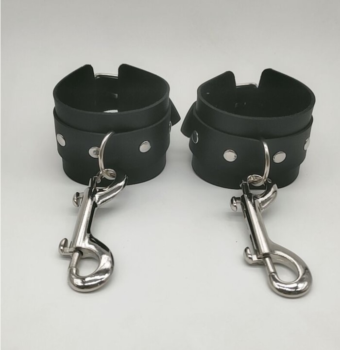 Women's Leather Tight Belly Band Suit