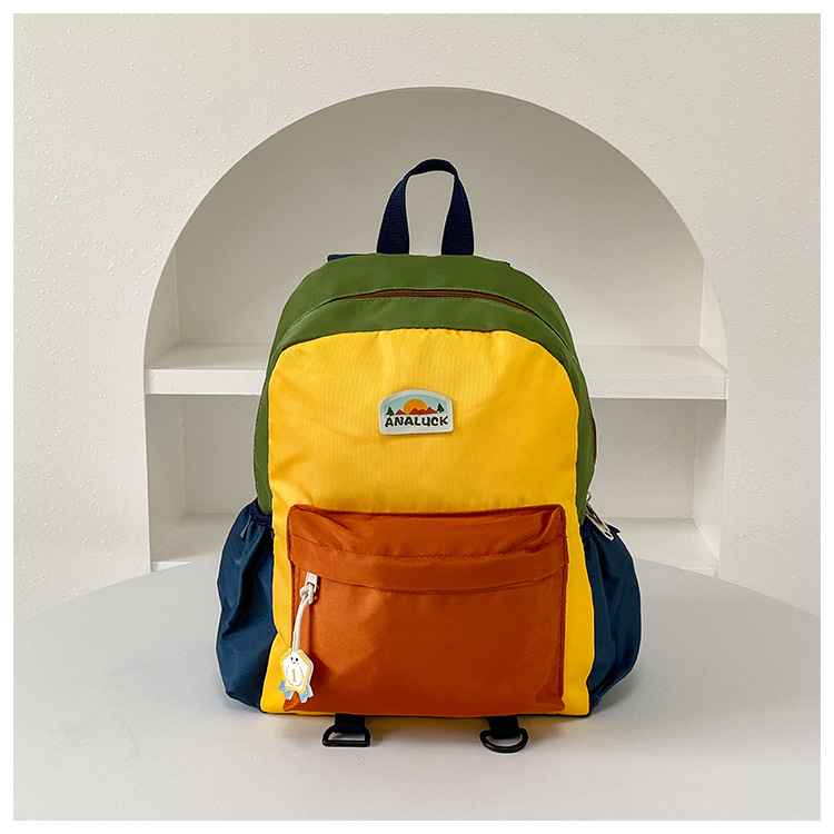 2025 mochila de moda coreana para niños y niñas, mochila para niños de jardín de infantes, nueva mochila para niños de color exterior