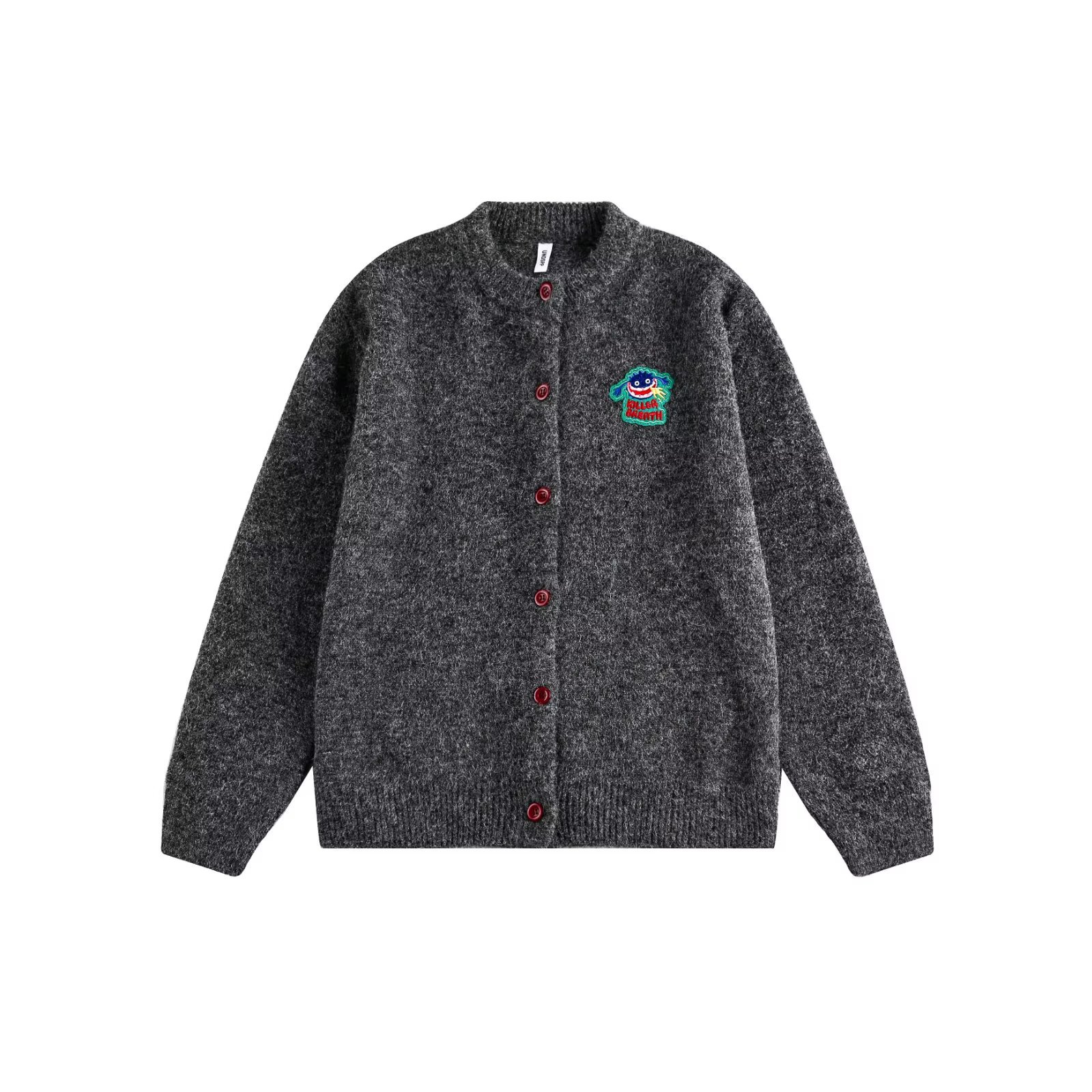 2026 Early Autumn Knitted Small Cardigan Round Neck Versatile Korean Version Of Students Embroidered Sweater Jacket Top With Men And Women_viptrois.com
