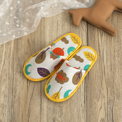 Hotel disposable children's slippers summer breathable anti-slip thick sole guest room hotel inn beauty home slippers