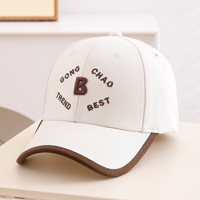 Gorra de béisbol para niños Primavera y otoño 2025 nuevo sombrero de todo fósforo para niños letras bordadas de algodón puro calle sombrero de todo fósforo hombre