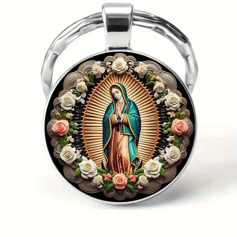 Трансграничный ювелирный круглый стеклянный брелок