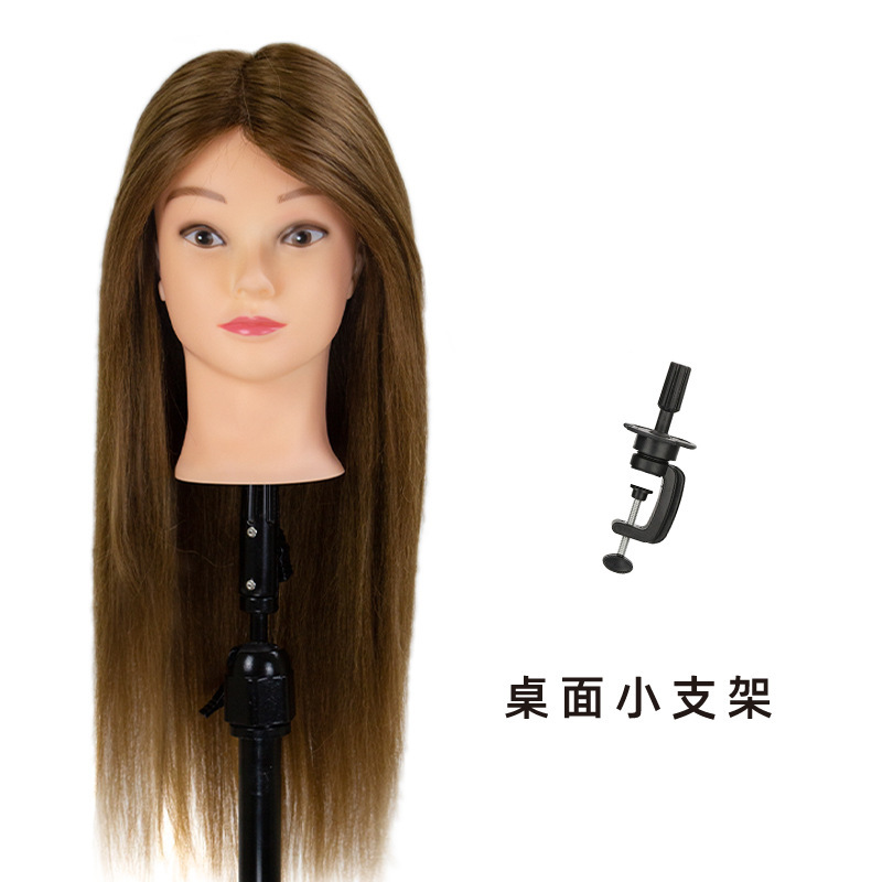 真发混丝无妆头模美发教学练习编盘发修剪吹造型公仔头化妆模特头|undefined
